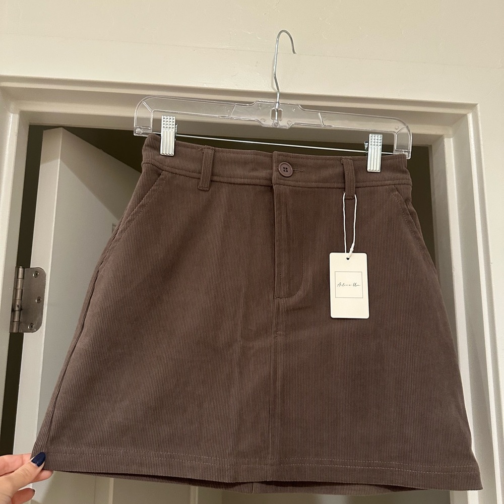 Brown Mini Skirt